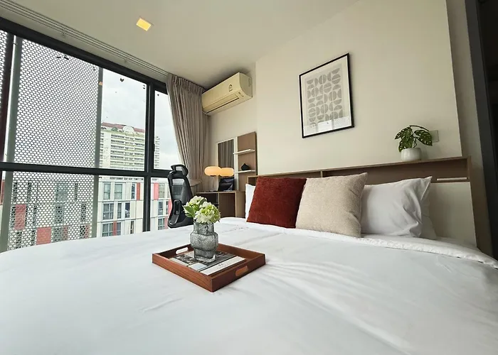 Appartement Near Bts L Workspace And Kitchen - Pool And Gym L Sontana Bangkok