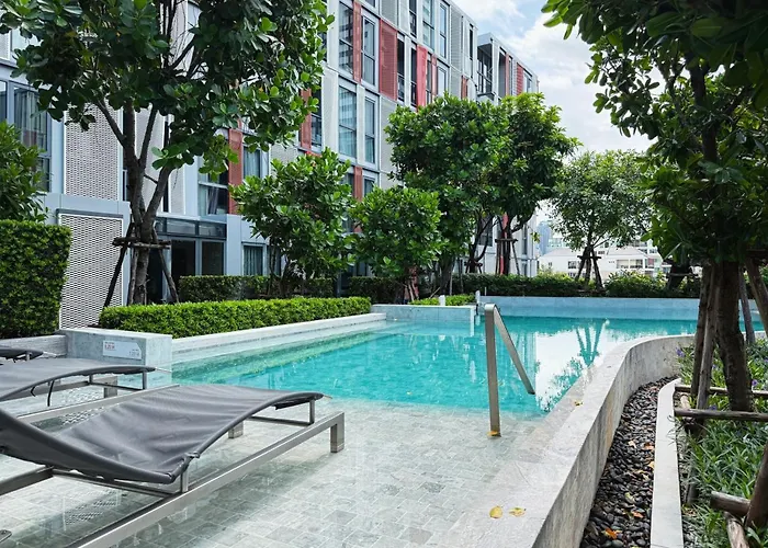Appartement Near Bts L Workspace And Kitchen - Pool And Gym L Sontana Bangkok