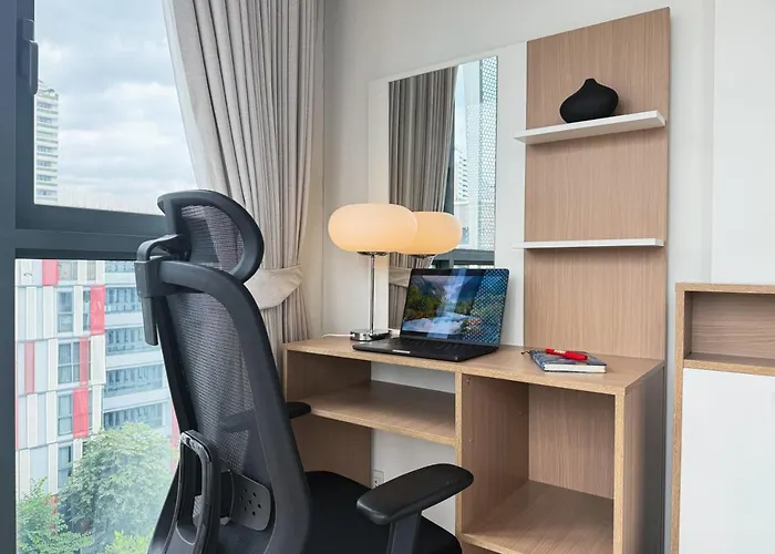 Appartement Near Bts L Workspace And Kitchen - Pool And Gym L Sontana *